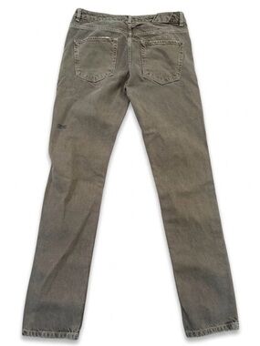 Ksubi Men's Jeans Slim Straight 32x31 Earth Brown Olive Drab Wash Button Fly